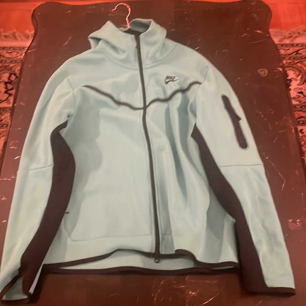 Nike Tech fleece, Size L men’s, color is washed teal